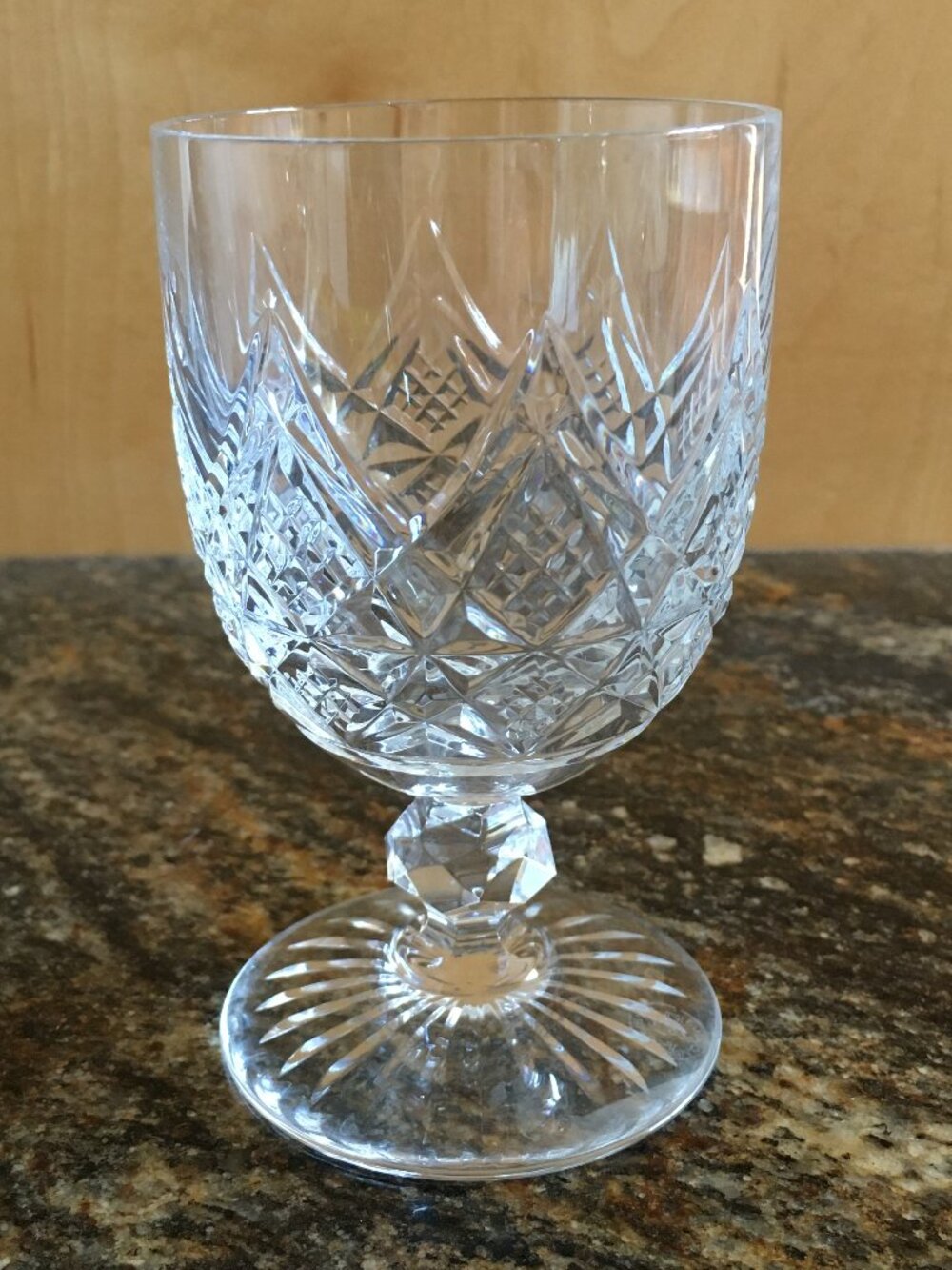 Vintage Baccarat France Cut Crystal 'Colbert' Short Goblet